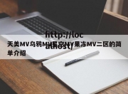 天美MV乌鸦MV星空MV果冻MV二区的简单介绍